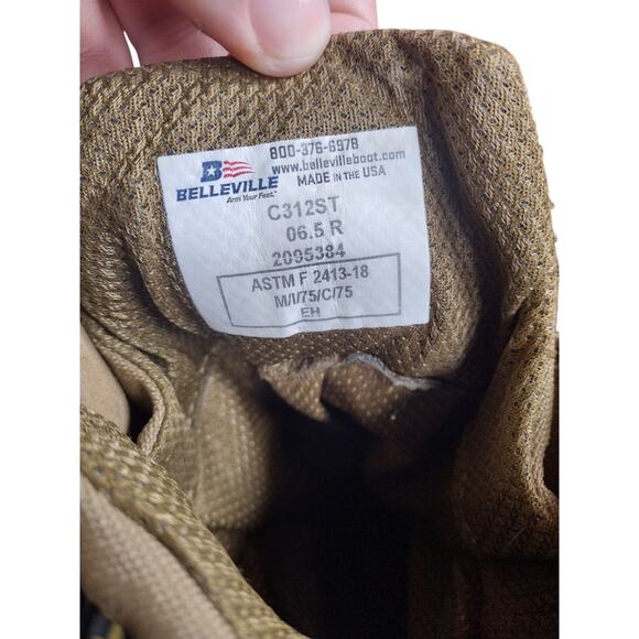 Belleville C312ST Coyote Brown Steel Toe Tactical Boots Mens  display picture 1